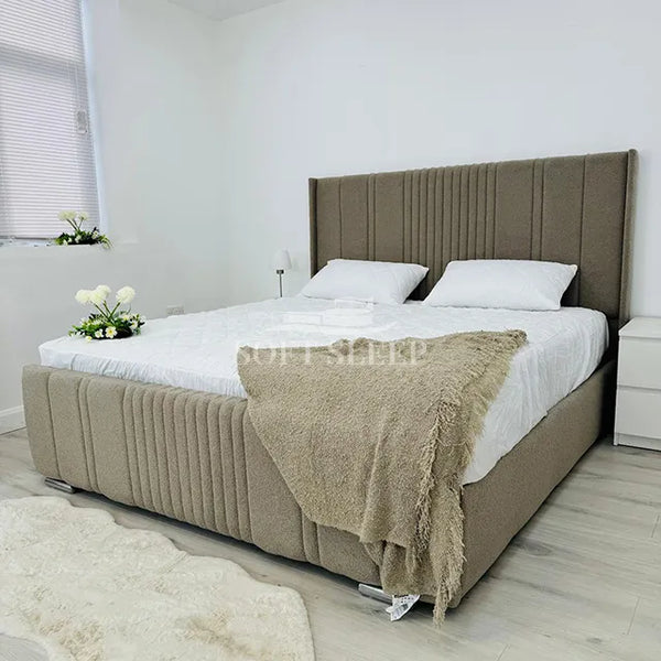 Aliana Wingback Storage Bed Frame