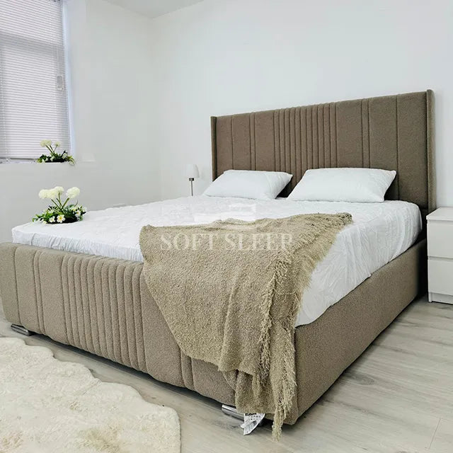 Aliana Wingback Storage Bed Frame