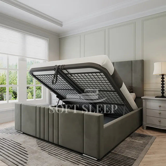 Amari Panel Bed Frame With Storage Options