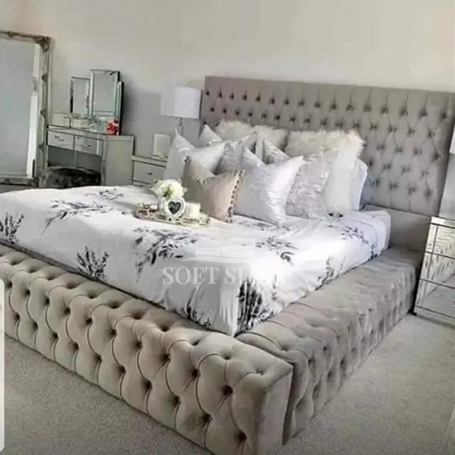 Chrissy Chesterfield Ambassador Bed Frame With Ottoman Storage Options