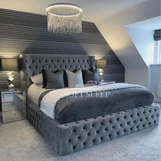 Grace Chesterfield Ambassador Bed Frame With Ottoman Storage Options