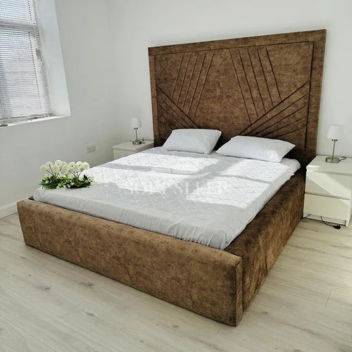 Imaani Oversized Bed Frame Pictured With Storage Options