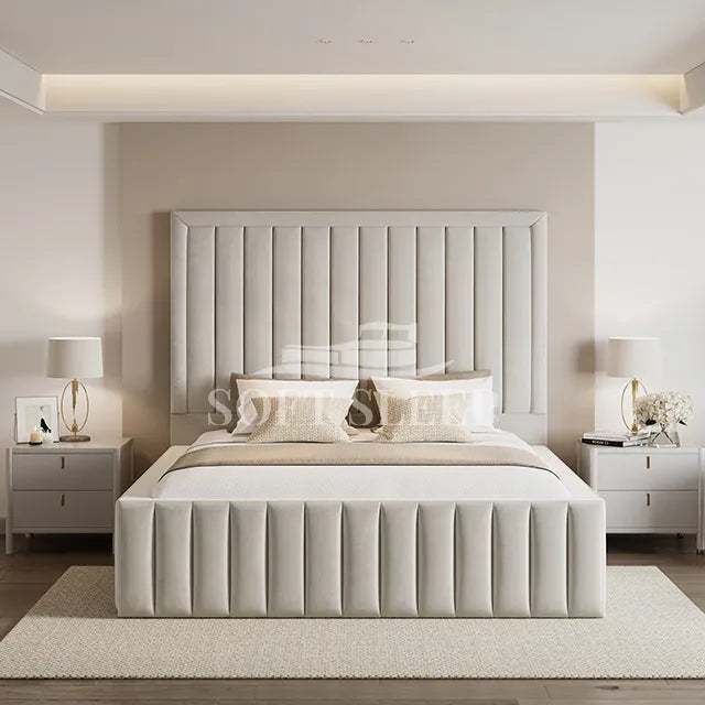 Jade Upholstered Bed Frame With Storage Options