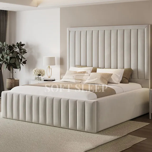 Jade Upholstered Bed Frame With Storage Options