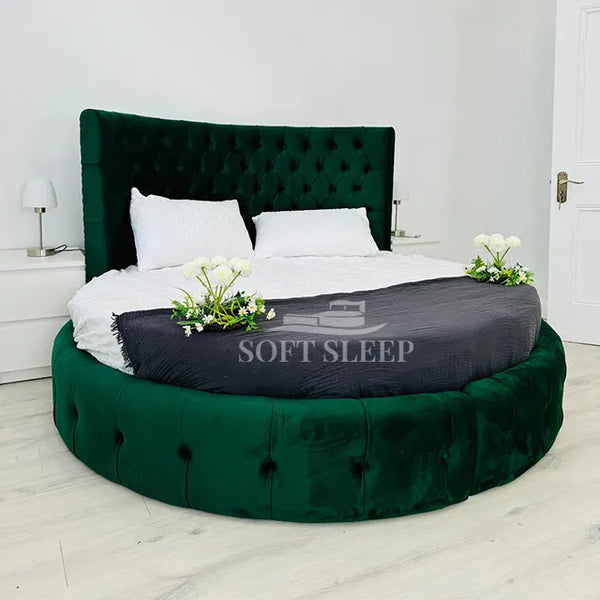 Orson Royal Wingback Chesterfield Bed Frame With Storage Options