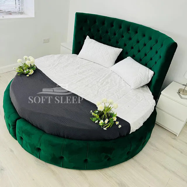 Orson Royal Wingback Chesterfield Bed Frame With Storage Options