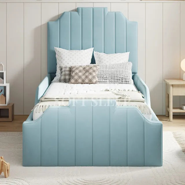 Pikachu Childrens Safety Storage Bedframe + Free 8" Mattress