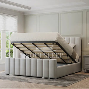 Zoe Full Panel Bed Frame With Storage Option